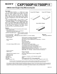 datasheet for CXP7500P10 by Sony Semiconductor