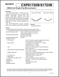datasheet for CXP81720B by Sony Semiconductor
