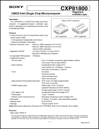 datasheet for CXP81800 by Sony Semiconductor