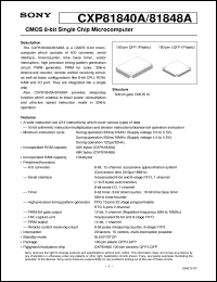datasheet for CXP81840A by Sony Semiconductor