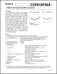 datasheet for CXP818P48A by Sony Semiconductor