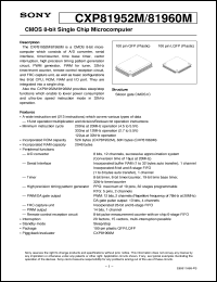 datasheet for CXP81952M by Sony Semiconductor