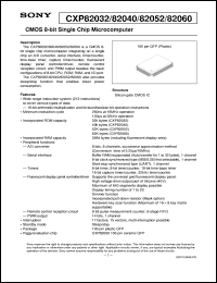 datasheet for CXP82032 by Sony Semiconductor