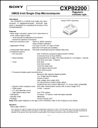 datasheet for CXP82200 by Sony Semiconductor