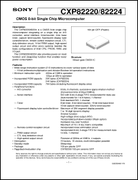 datasheet for CXP82220 by Sony Semiconductor