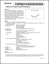 datasheet for CXP82316 by Sony Semiconductor