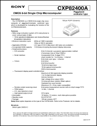 datasheet for CXP82400A by Sony Semiconductor