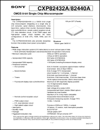 datasheet for CXP82440A by Sony Semiconductor