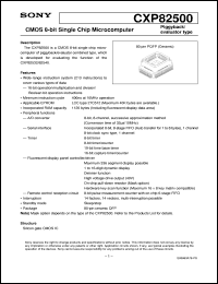 datasheet for CXP82500 by Sony Semiconductor