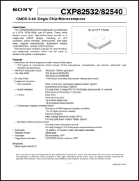 datasheet for CXP82532 by Sony Semiconductor