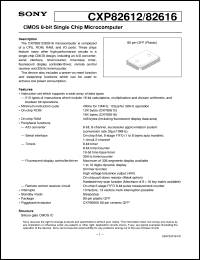 datasheet for CXP82616 by Sony Semiconductor