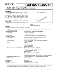 datasheet for CXP82712 by Sony Semiconductor
