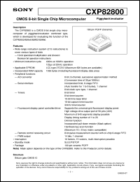 datasheet for CXP82800 by Sony Semiconductor