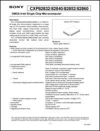 datasheet for CXP82832 by Sony Semiconductor