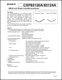 datasheet for CXP83120A by Sony Semiconductor