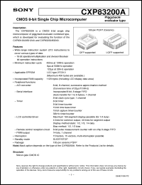 datasheet for CXP83200A by Sony Semiconductor