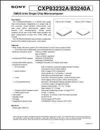 datasheet for CXP83232A by Sony Semiconductor