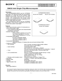 datasheet for CXP83508 by Sony Semiconductor