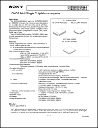 datasheet for CXP83621 by Sony Semiconductor