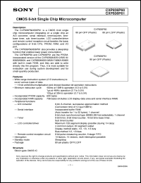 datasheet for CXP836P60 by Sony Semiconductor