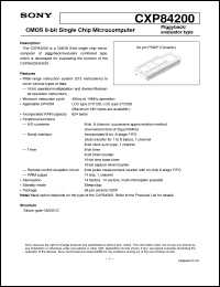 datasheet for CXP84200 by Sony Semiconductor