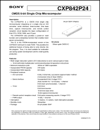 datasheet for CXP842P24 by Sony Semiconductor