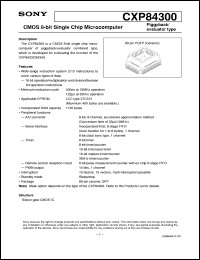 datasheet for CXP84300 by Sony Semiconductor
