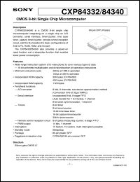 datasheet for CXP84332 by Sony Semiconductor