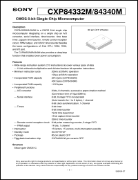 datasheet for CXP84332M by Sony Semiconductor