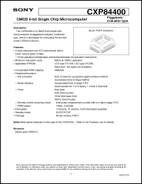 datasheet for CXP84400 by Sony Semiconductor