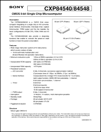 datasheet for CXP84540 by Sony Semiconductor