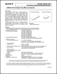 datasheet for CXP85112B by Sony Semiconductor