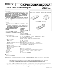 datasheet for CXP85200A by Sony Semiconductor