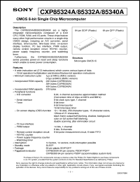 datasheet for CXP85324A by Sony Semiconductor
