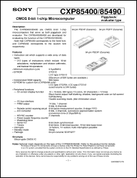 datasheet for CXP85400 by Sony Semiconductor