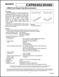 datasheet for CXP85452 by Sony Semiconductor