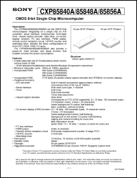 datasheet for CXP85840A by Sony Semiconductor