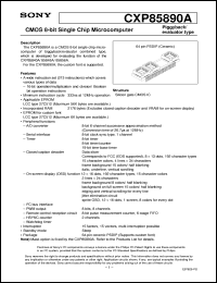 datasheet for CXP85890A by Sony Semiconductor