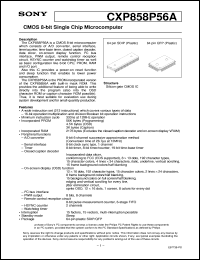 datasheet for CXP858P56A by Sony Semiconductor