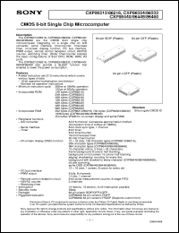 datasheet for CXP86212 by Sony Semiconductor