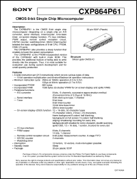datasheet for CXP864P61 by Sony Semiconductor