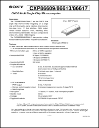 datasheet for CXP86609 by Sony Semiconductor