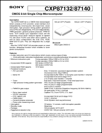 datasheet for CXP87132 by Sony Semiconductor