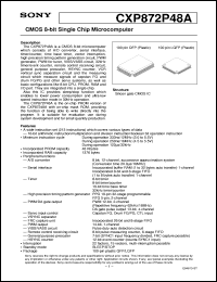 datasheet for CXP872P48A by Sony Semiconductor