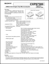 datasheet for CXP87300 by Sony Semiconductor