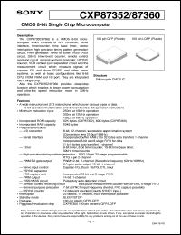 datasheet for CXP87360 by Sony Semiconductor