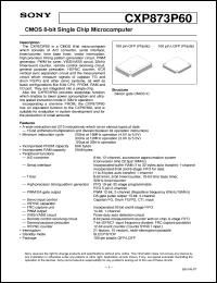 datasheet for CXP873P60 by Sony Semiconductor
