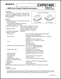 datasheet for CXP87400 by Sony Semiconductor