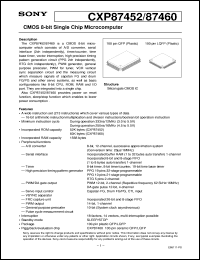 datasheet for CXP87452 by Sony Semiconductor