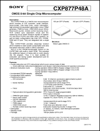 datasheet for CXP877P48A by Sony Semiconductor
